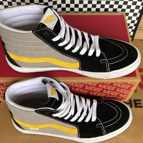 Vans BMX Sk8-Hi Black/Grey/Gold Women’s sneakers - Picture 4 of 16